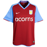 Aston Villa kit 08/09