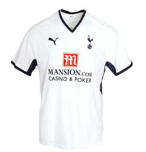 Tottenham Home kit 08/09